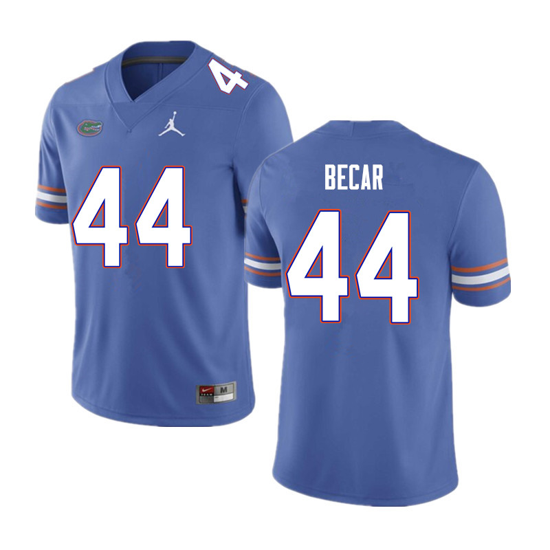 Men #44 Brandon Becar Florida Gators College Football Jerseys Sale-Blue